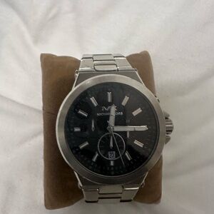 Michael Kors Silver and Black Men's Bag